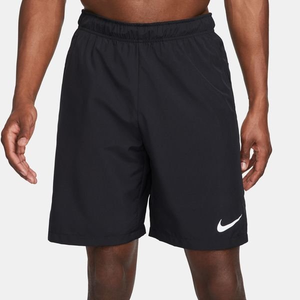 Nike Running Shorts Dri-FIT Flex Woven - Black/White | www ...