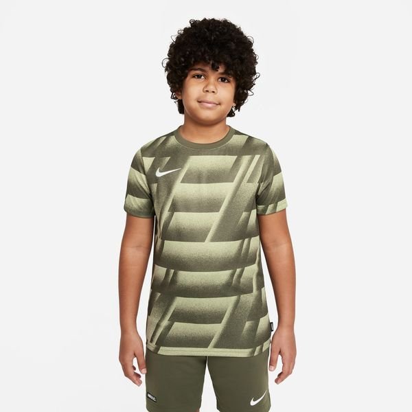 Nike F.C. T-Shirt Dri-FIT Libero GX - Medium Olive/Black/White Kids ...