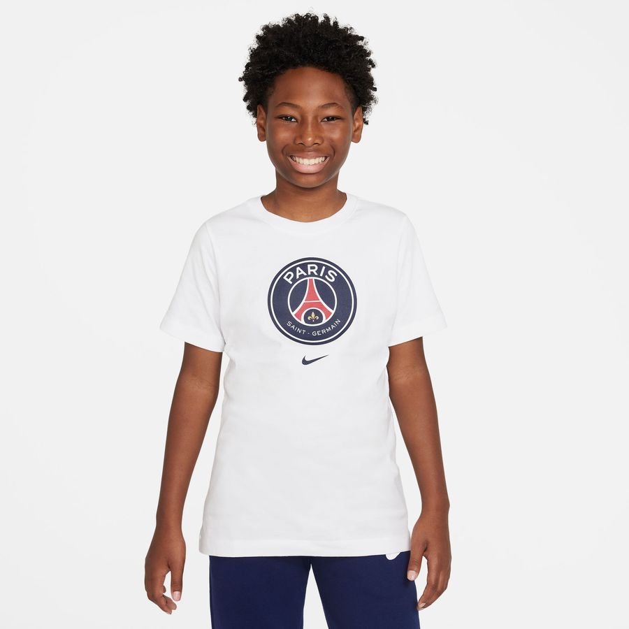 Paris Saint-Germain T-Shirt Crest - Vit Barn