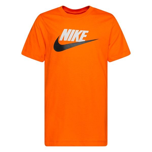 Nike T-shirt NSW Futura Icon - Oranje/Zwart Kids | www.unisportstore.nl