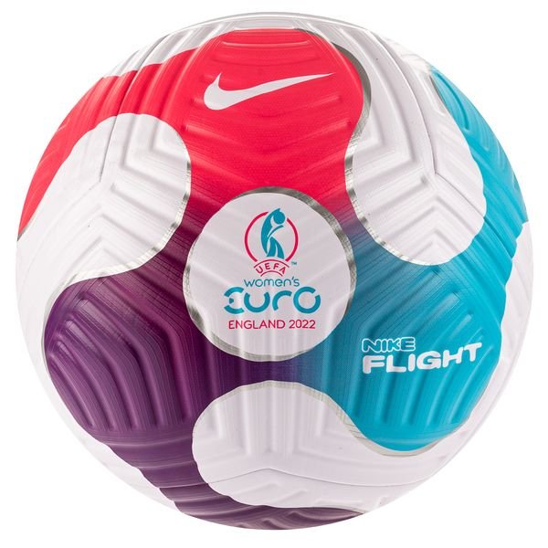 Nike Fodbold Flight EURO 2022 Hvid/Pink/Blå |