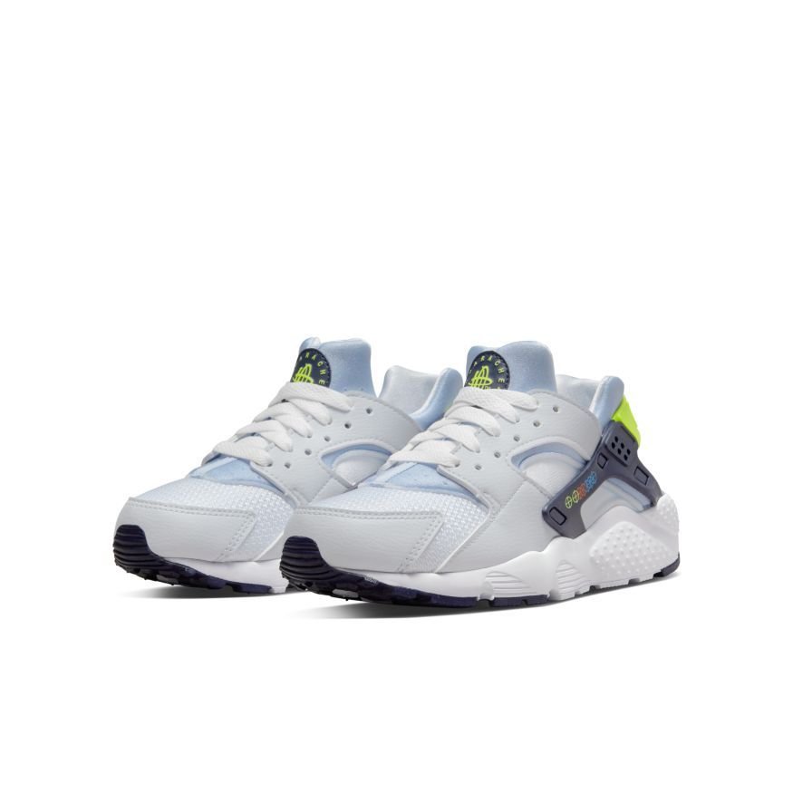 Nike Sneaker Air Huarache - Hvid/Blå/Neon Børn thumbnail
