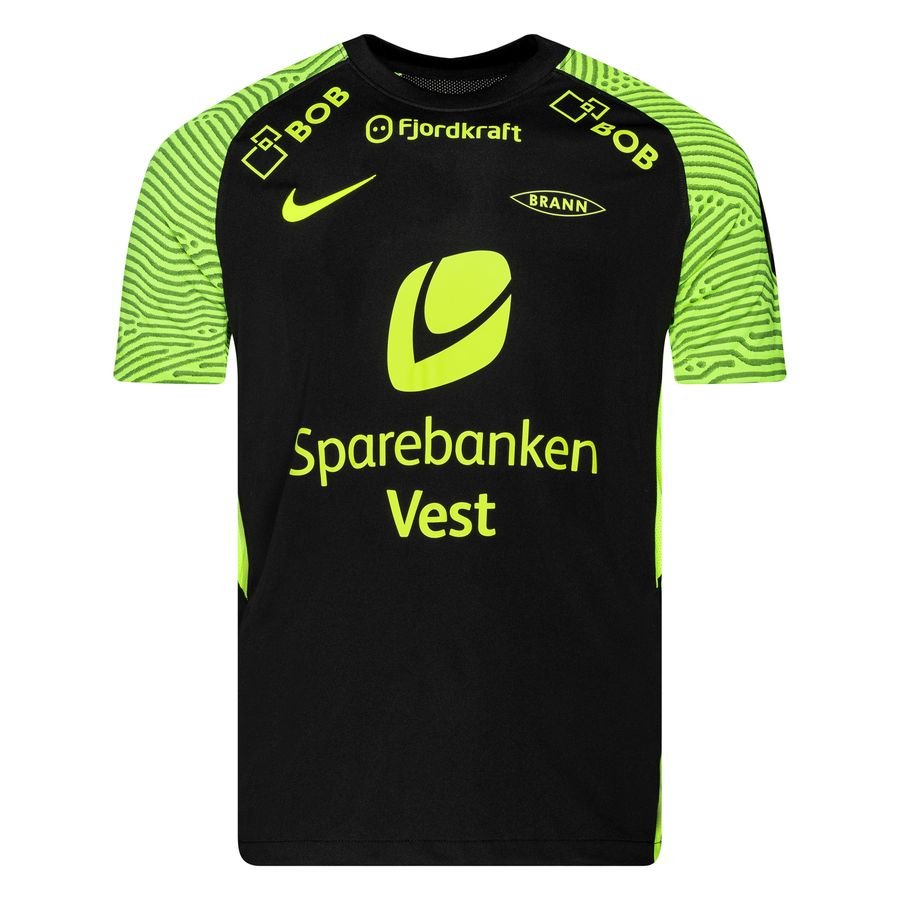 SK Brann Udebanetrøje Sort Neongrøn 2022 thumbnail