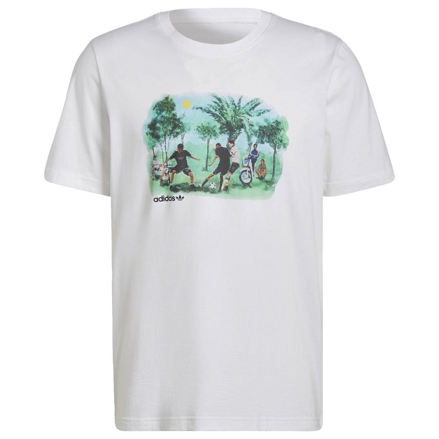 adidas SPRT Summer T-shirt Hvid thumbnail