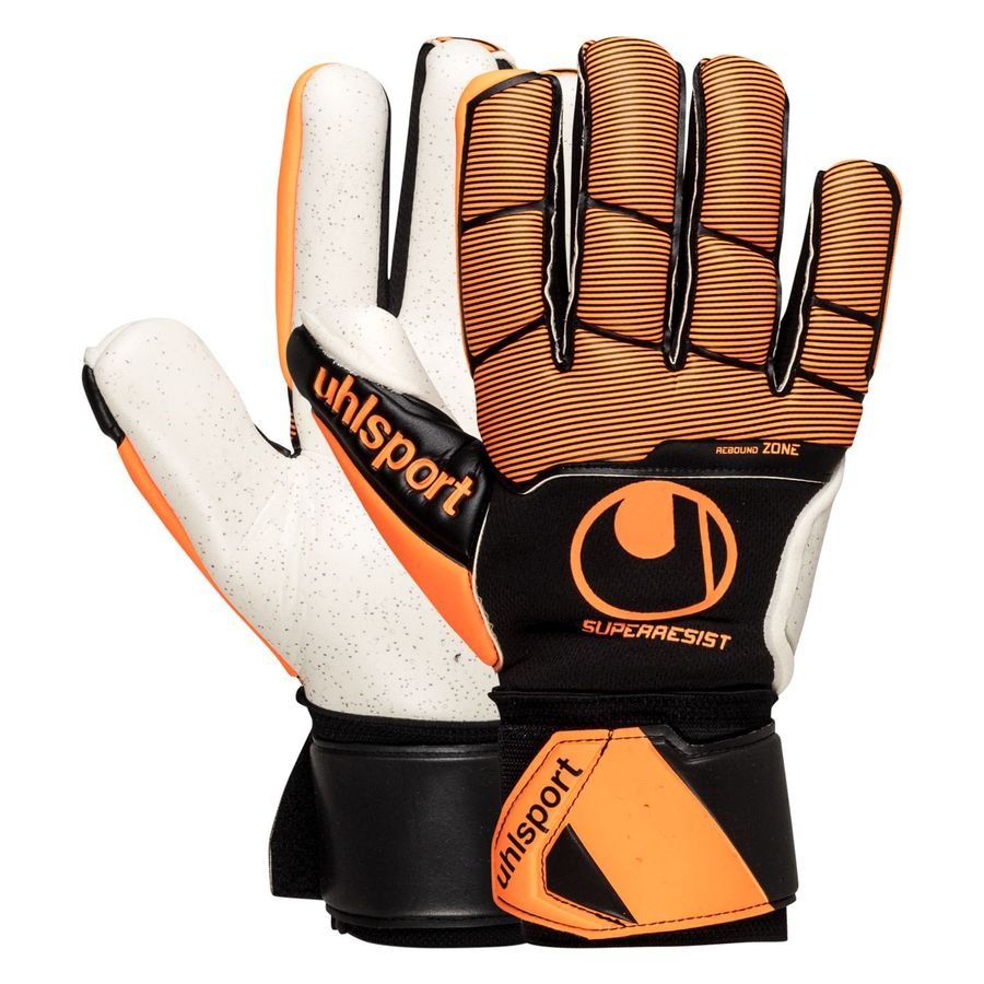 UHLSPORT Supersoft Goalkeeper Gloves Multi-Coloured Black/Orange/White Size:7 