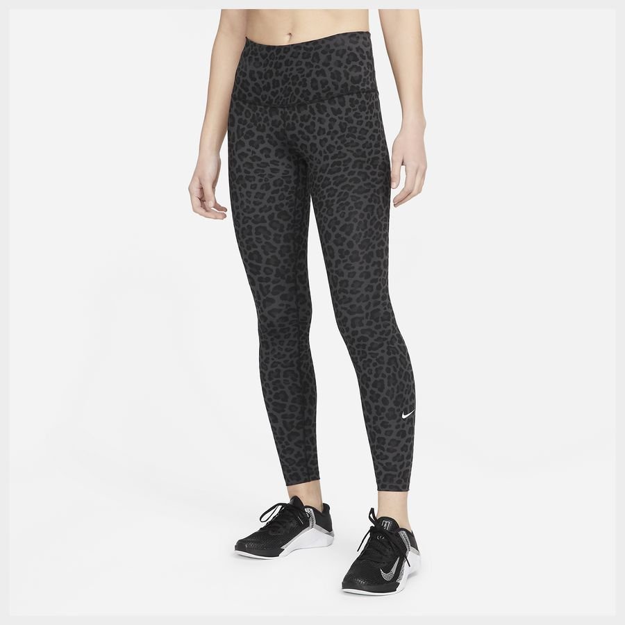 Nike Dri-FIT One-leggings med høj talje og print til kvinder thumbnail
