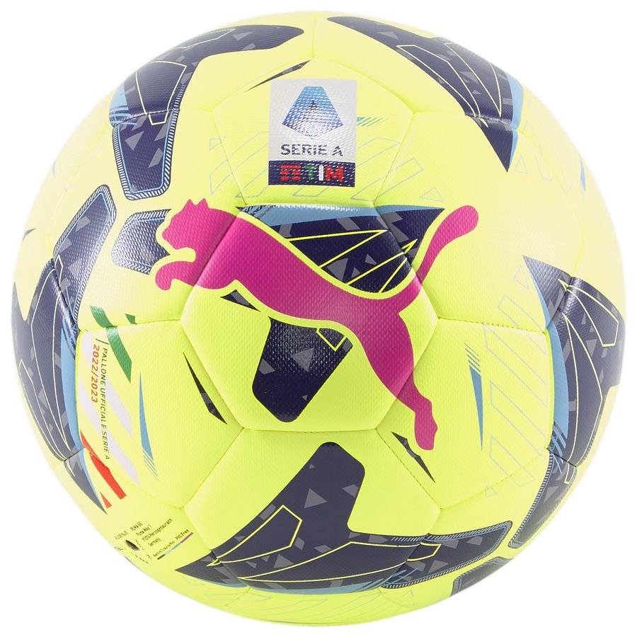 PUMA Fodbold Serie A Orbita Hybrid - Gul/Navy/Pink thumbnail