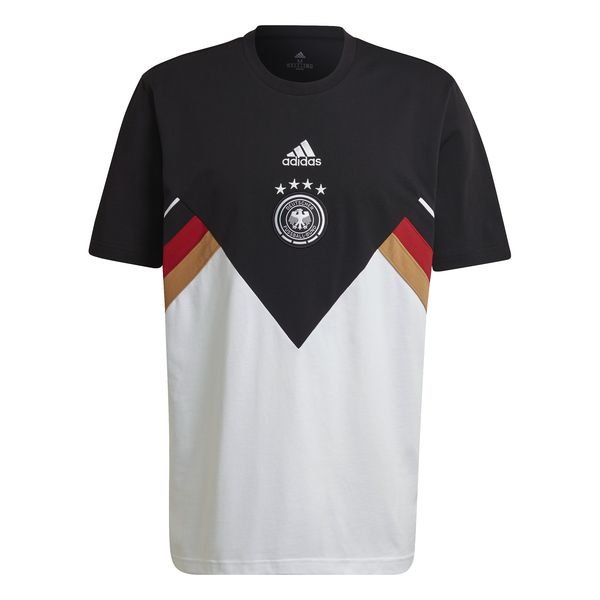 Tyskland T-Shirt Icon - Sort/Hvid |
