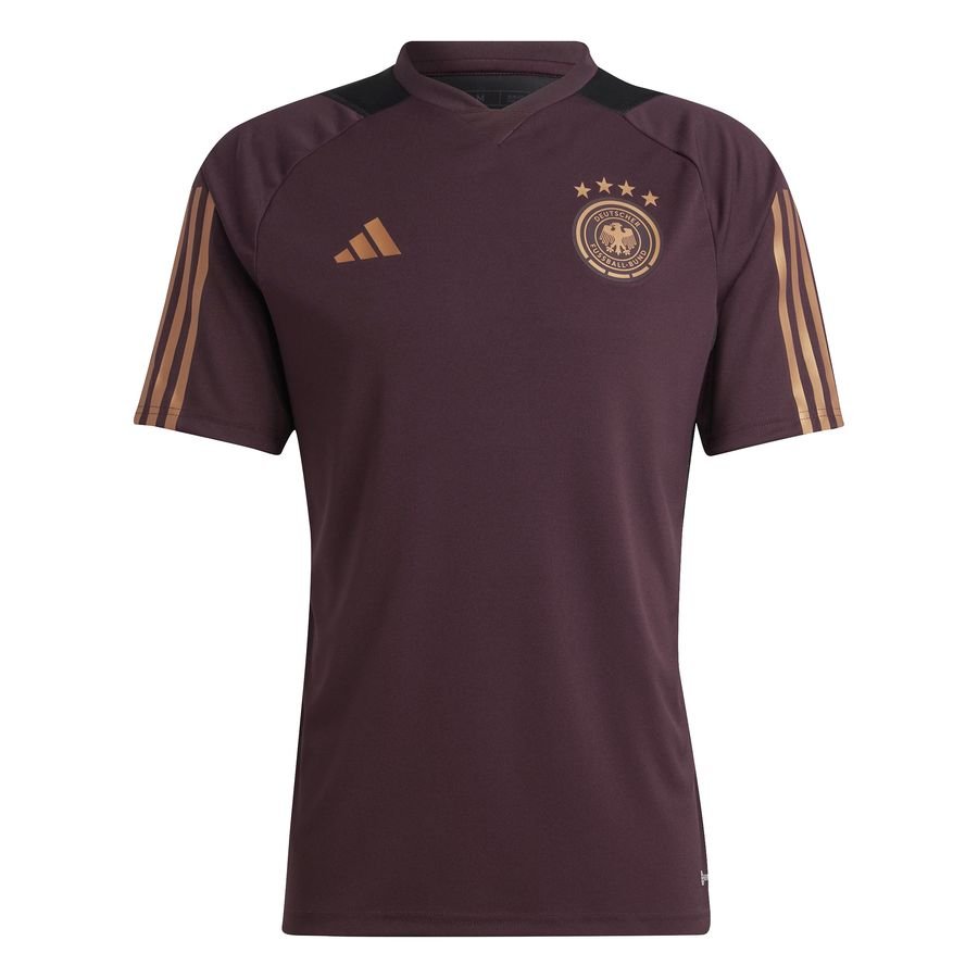 Tyskland Trænings T-Shirt Tiro 23 VM 2022 - Bordeaux/Guld thumbnail