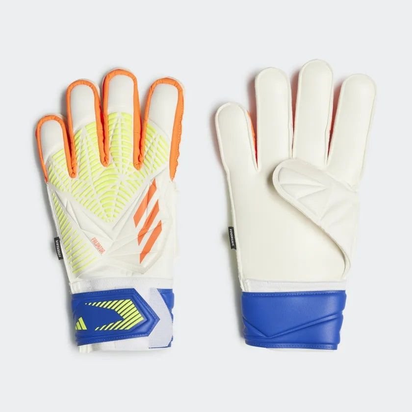 adidas Keepershandschoenen Predator Match Fingersave - Wit/Rood/Turquoise