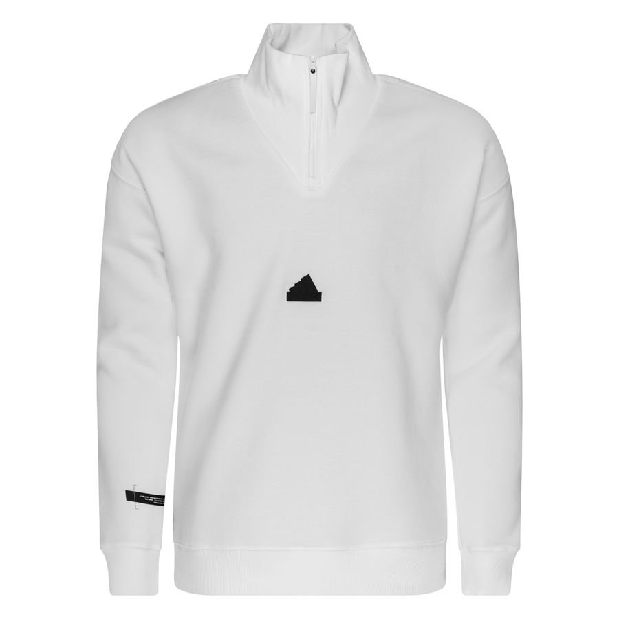 adidas Sweatshirt 1/4 Lynlås - Hvid/Sort thumbnail