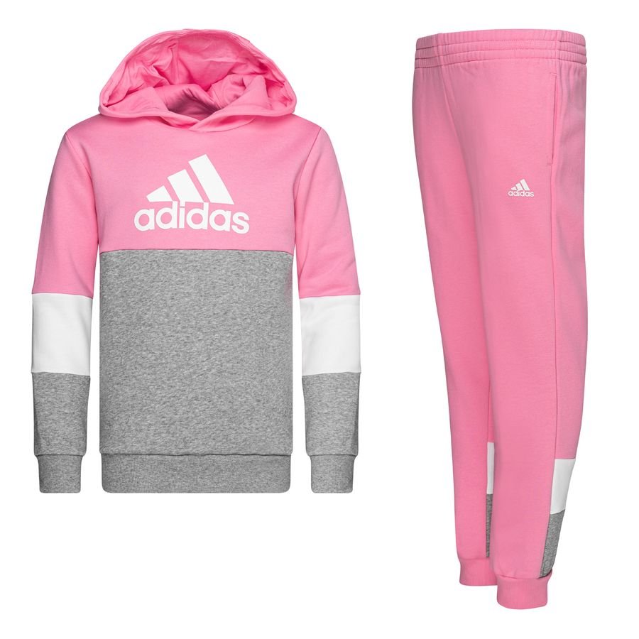 adidas Træningsdragt Colorblock - Pink/Grå Børn thumbnail