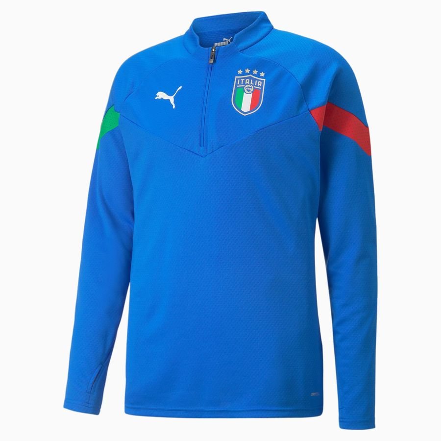 FIGC Player Training 1/4 Zip Top Ultra Blue-Puma White thumbnail