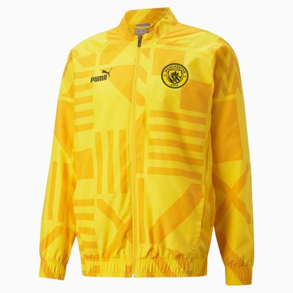 Manchester City Jacket Pre Match - Spectra Yellow/PUMA Black | www ...