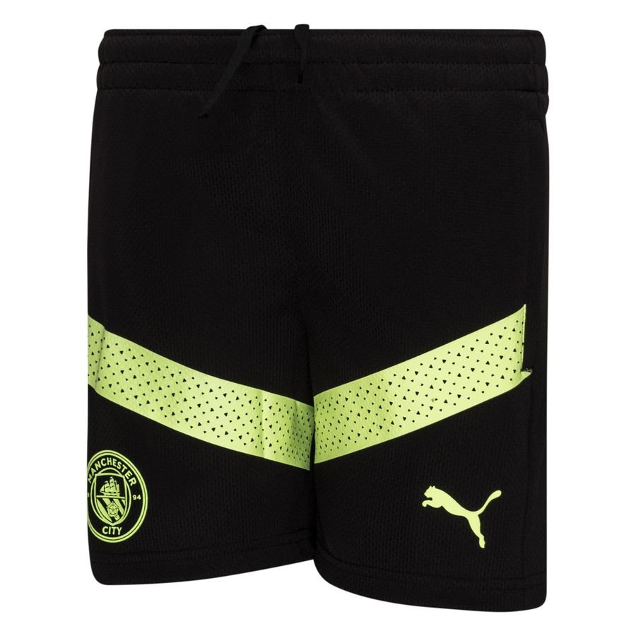 Manchester City Shorts - Svart/Grön Barn