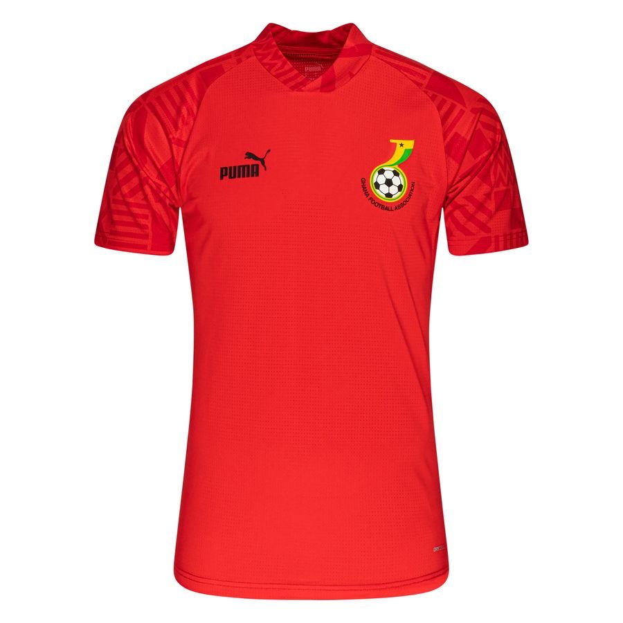 Ghana Trænings T-Shirt Pre Match VM 2022 - Rød/Sort thumbnail