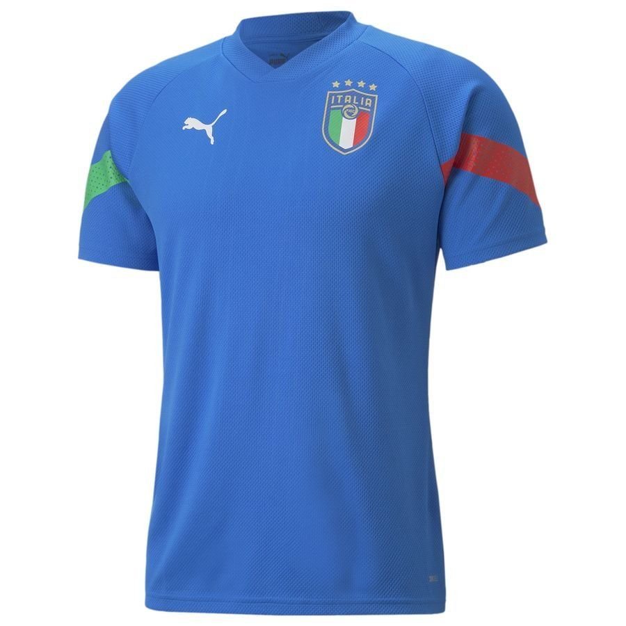 Italien Trænings T-Shirt - Blå/Hvid thumbnail