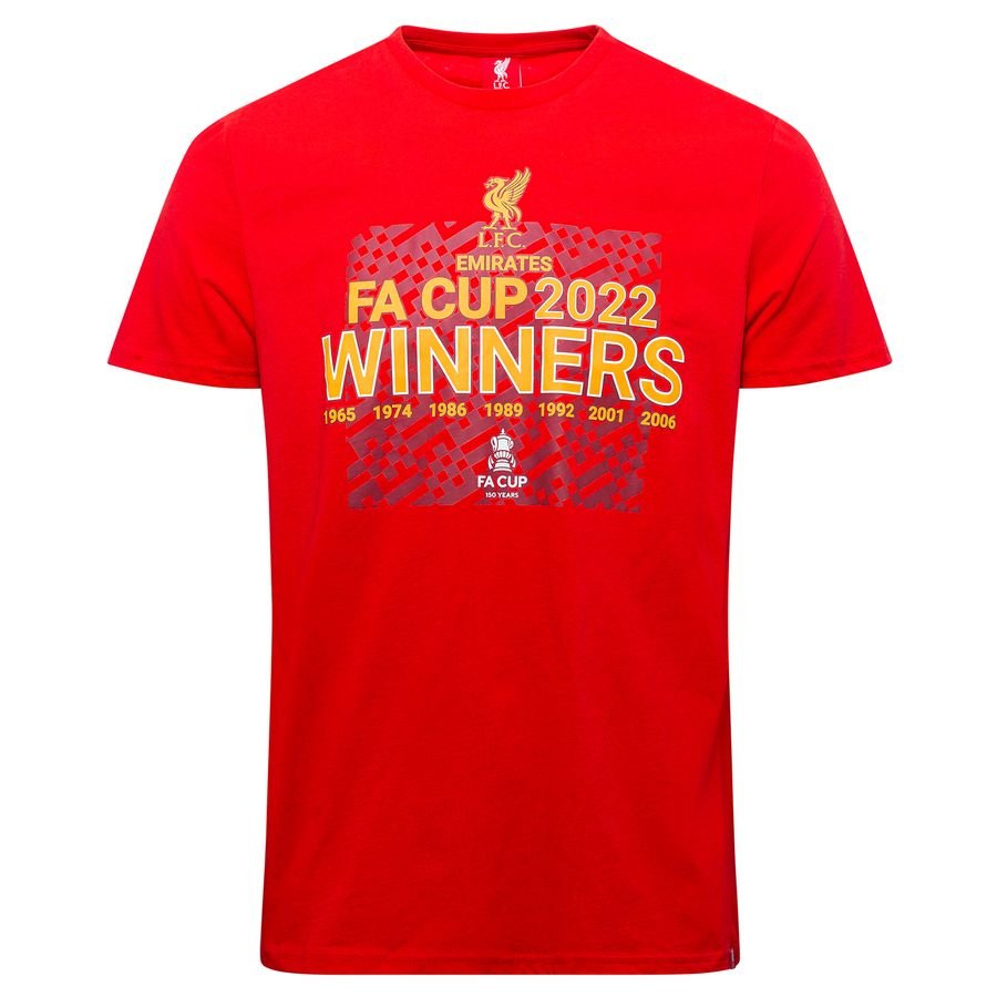 Liverpool T-Shirt FA Cup 2022 Vinder - Rød