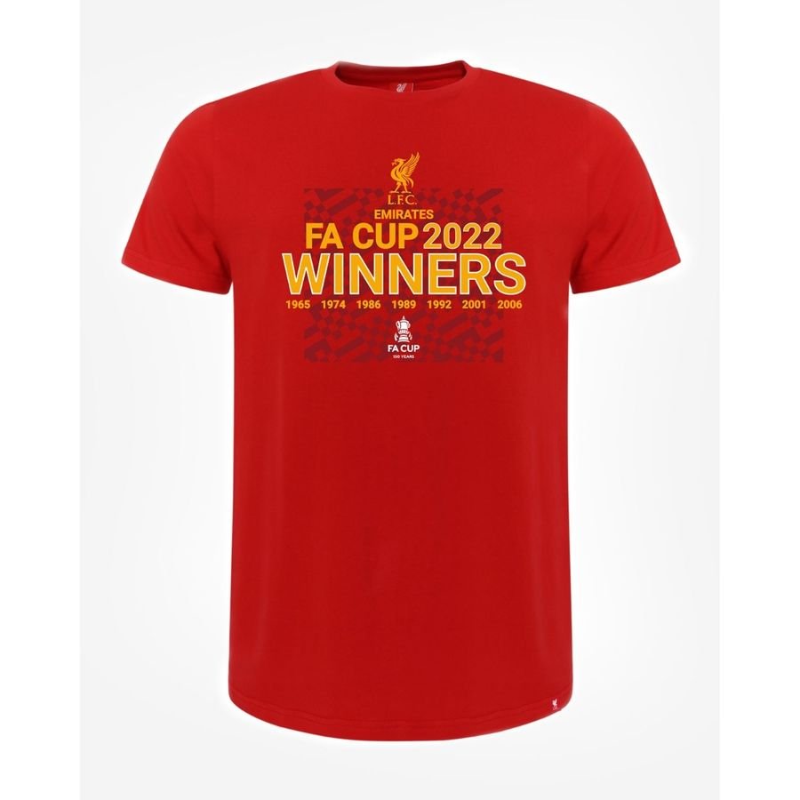 Liverpool T-Shirt FA Cup 2022 Mästare - Röd