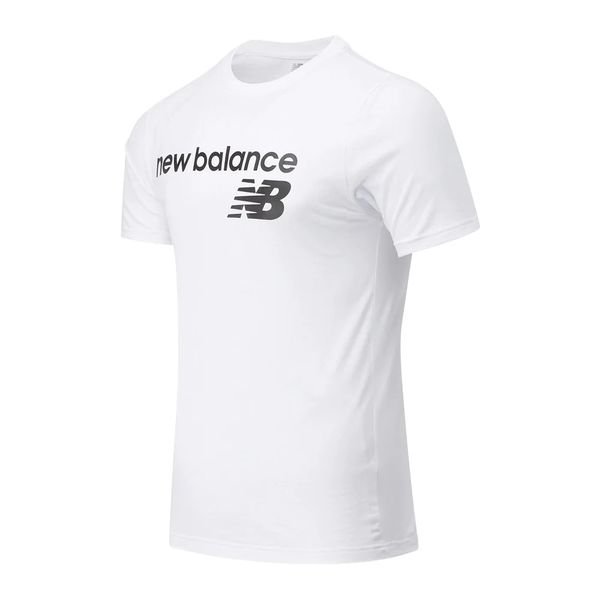 New Balance T-shirt Classic Core Logo - Wit | www.unisportstore.nl