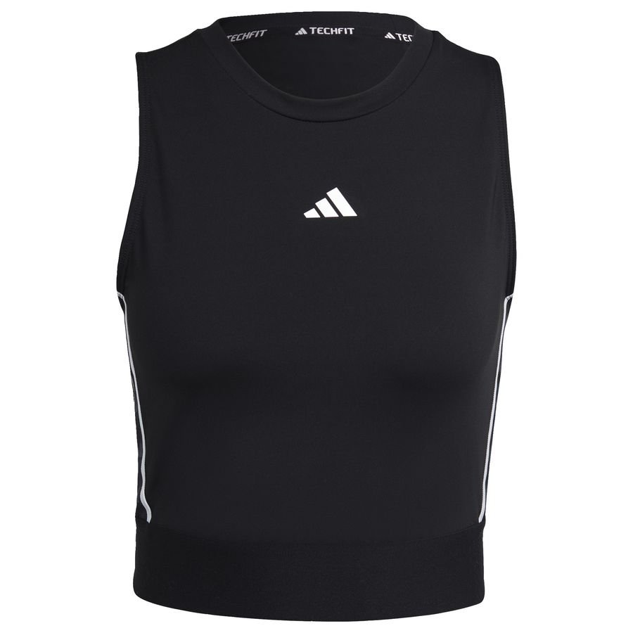 Techfit Training Crop Top With Branded Tape Black thumbnail