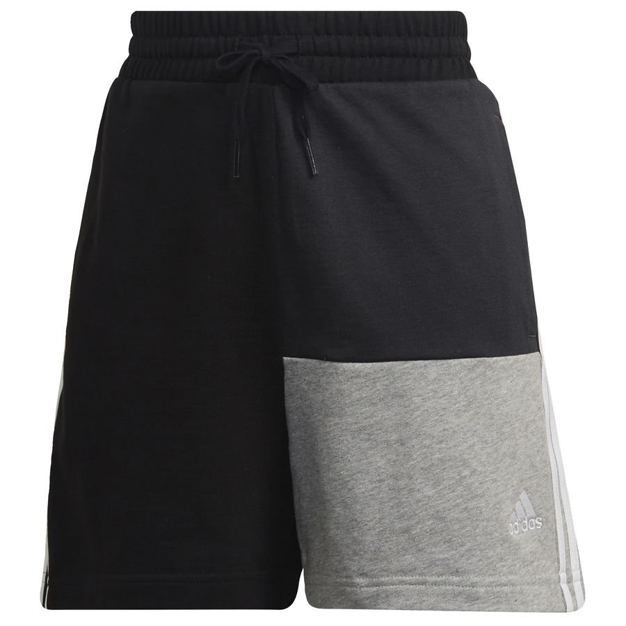 Essentials 3-Stripes Colorblock Oversized shorts Sort thumbnail