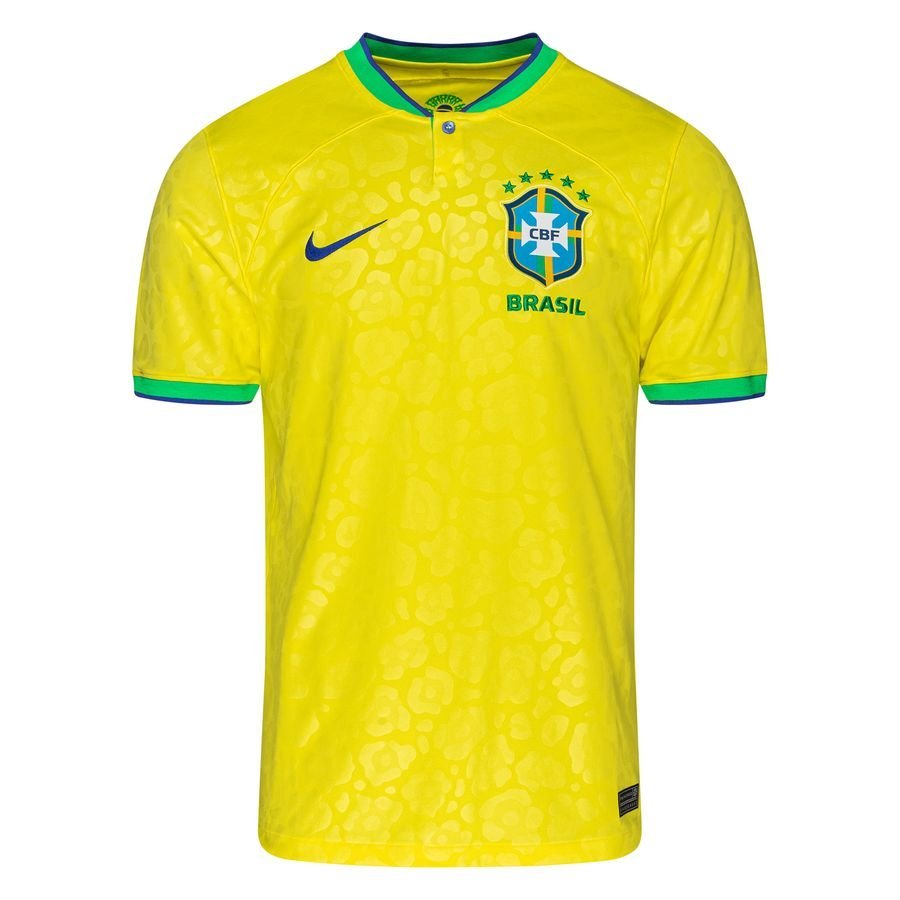 Brasilien Hjemmebanetrøje VM 2022 Børn