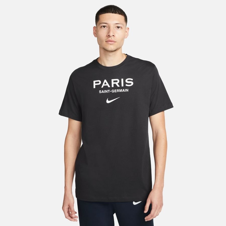 Paris Saint-Germain T-Shirt Swoosh - Grå/Hvid thumbnail