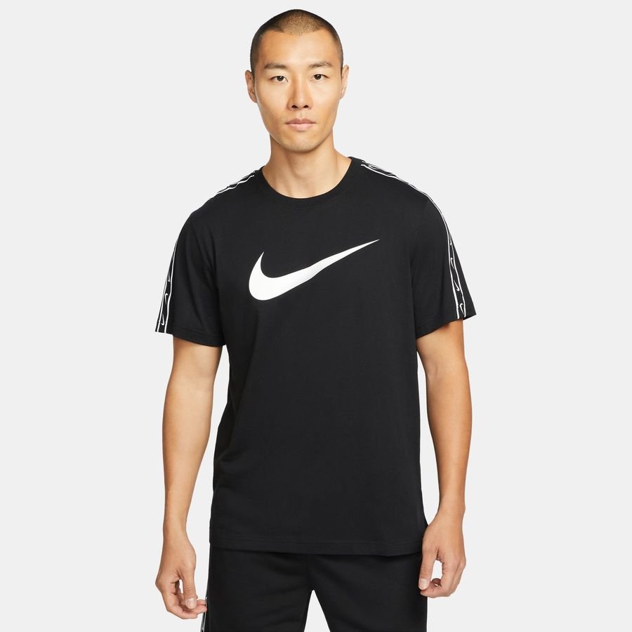 Nike T-Shirt NSW Repeat Sportswear - Sort/Hvid thumbnail