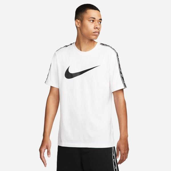 Nike T-Shirt NSW Repeat - Sportswear White/Black
