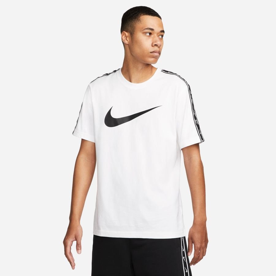 Nike T-Shirt NSW Repeat Sportswear - Hvid/Sort thumbnail