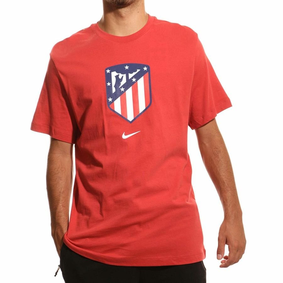 Atletico Madrid T-Shirt Crest - Röd