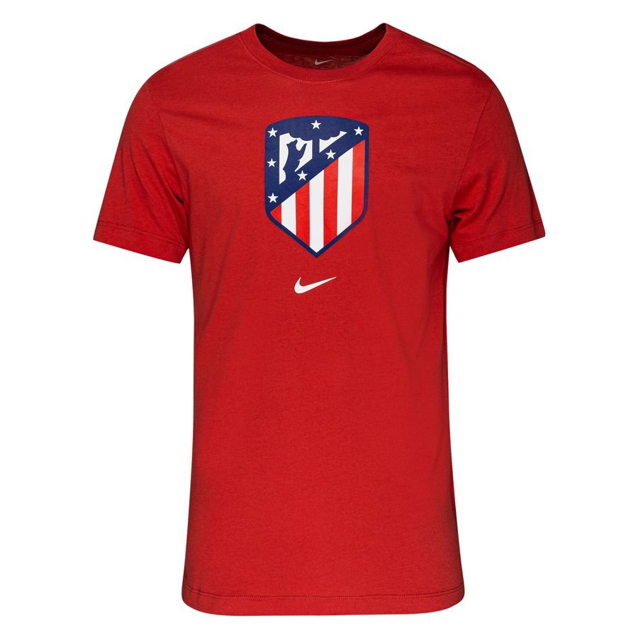 Atletico Madrid T-Shirt Crest - Röd