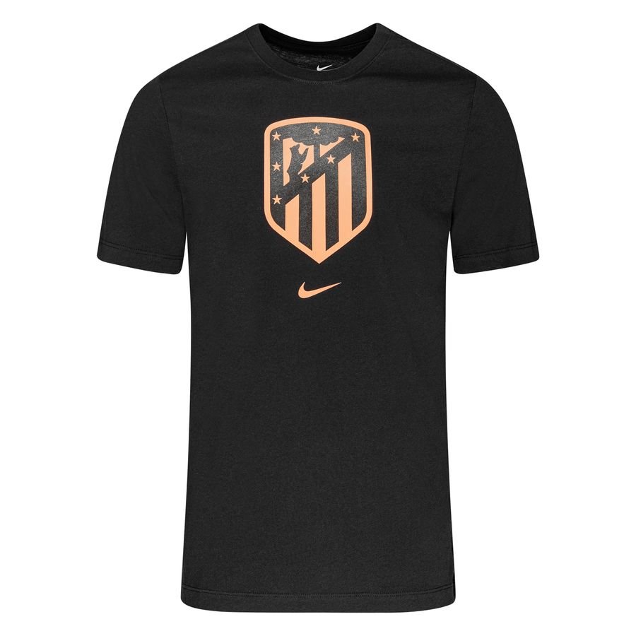 Atletico Madrid T-Shirt Crest - Svart