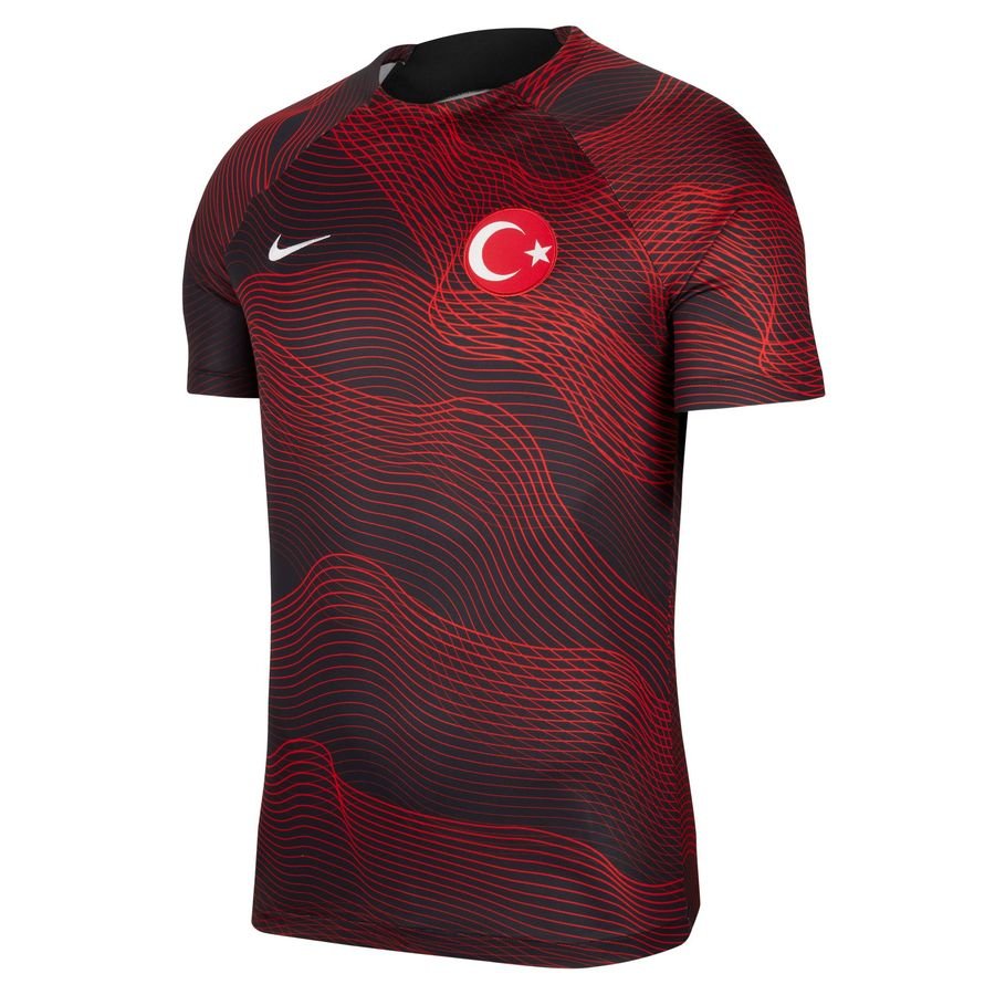 Tyrkiet Trænings T-Shirt Dri-FIT Pre Match - Rød/Sort/Hvid thumbnail