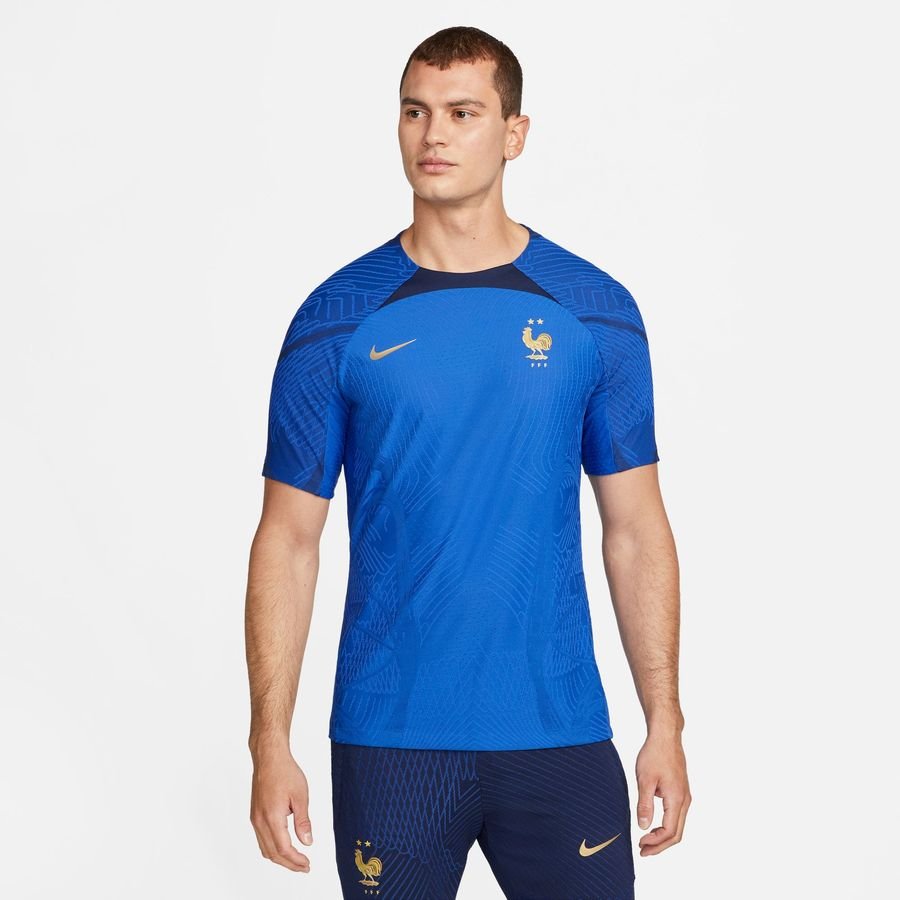 Frankrig Trænings T-Shirt Dri-FIT ADV Strike Elite VM 2022 - Blå/Guld thumbnail