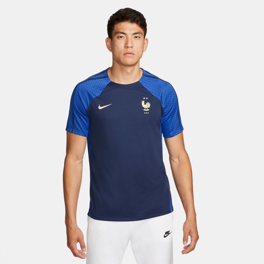 Frankrig Trænings T-Shirt Dri-FIT Strike VM 2022 - Navy/Blå/Guld thumbnail