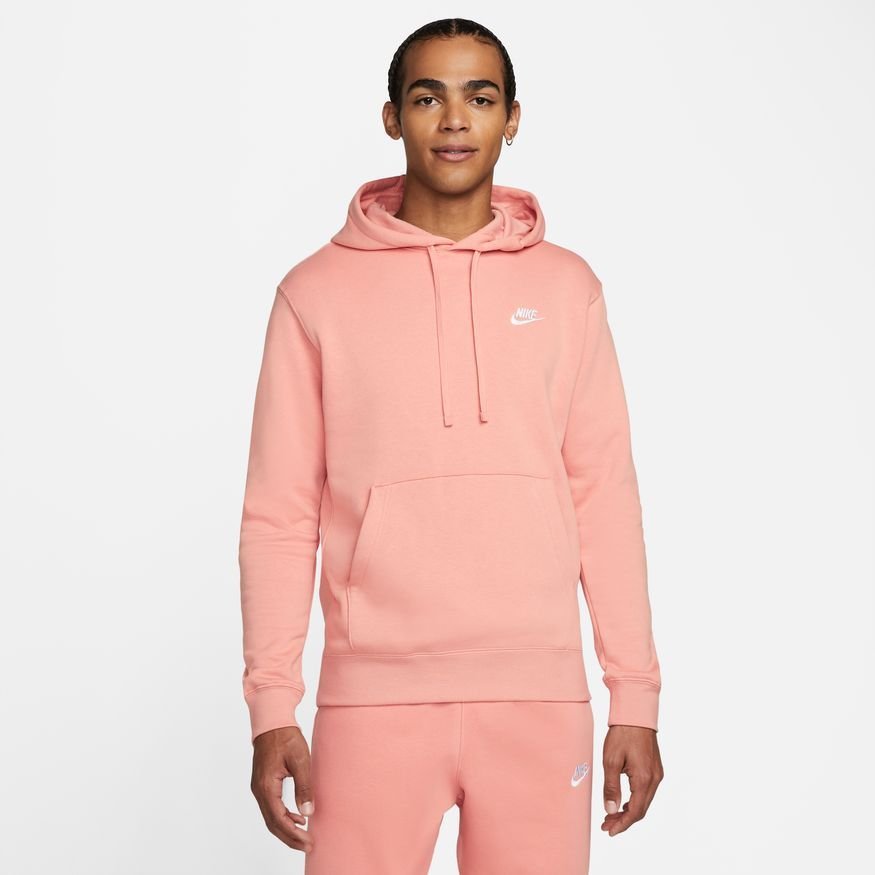 Nike Hættetrøje NSW Club - Pink/Hvid thumbnail