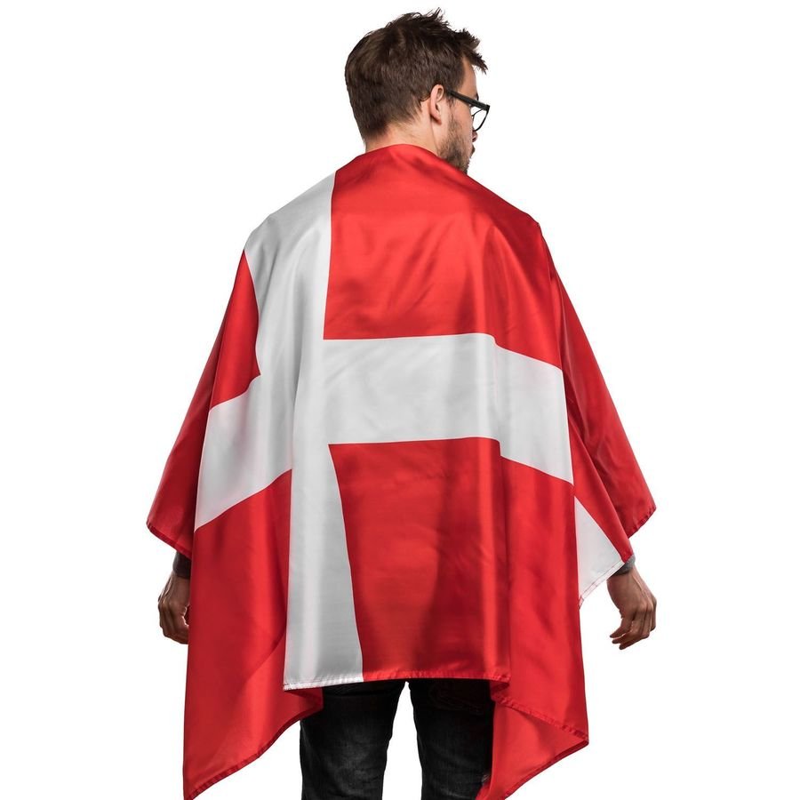 Danmark Flagga Cape - Röd/Vit