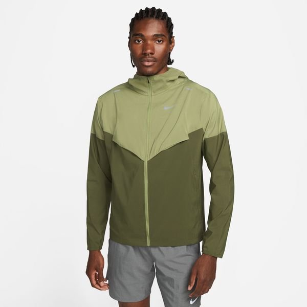 Nike Running Jacket Repel Windrunner - Rough Green/Reflect Silver | www ...