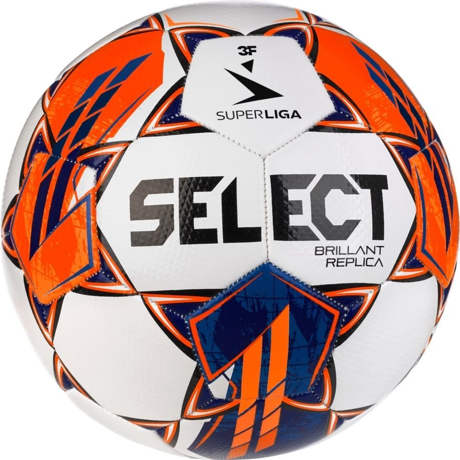 Select Fotboll Brillant Replica V23 3F Superliga - Vit/Orange/Blå