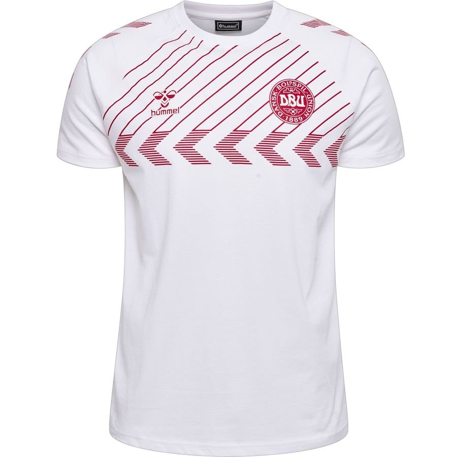 Danmark T-Shirt Fan VM 2022 - Hvid thumbnail