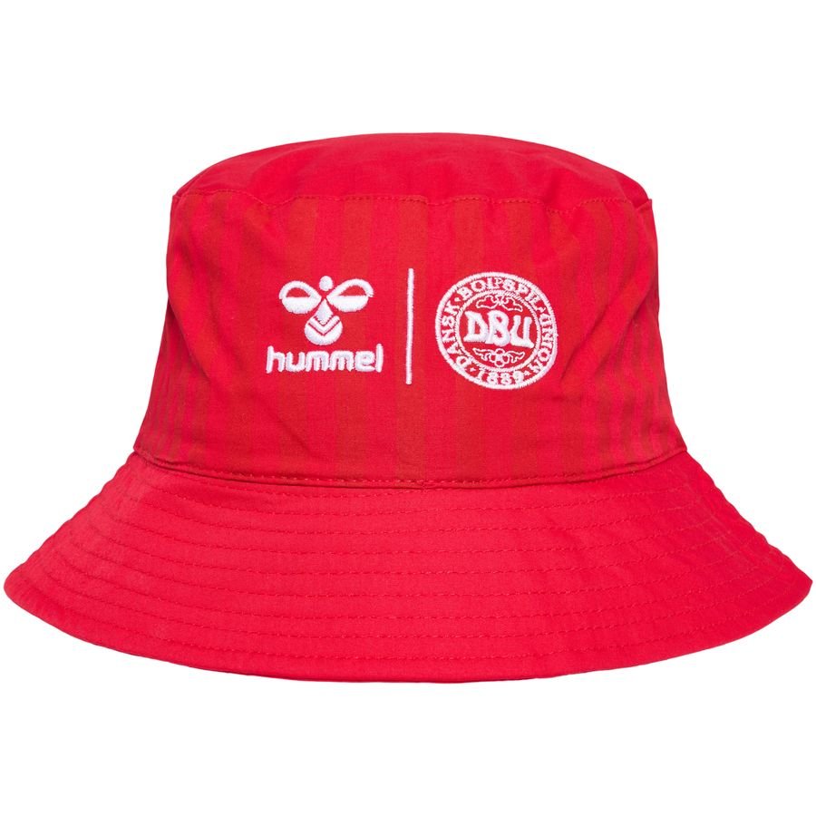 Danmark Bucket Hat Fan - Röd/Vit