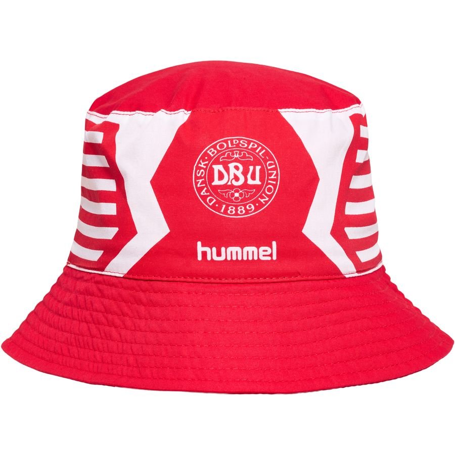 Danmark Bucket Hat '92 Fan - Röd/Vit