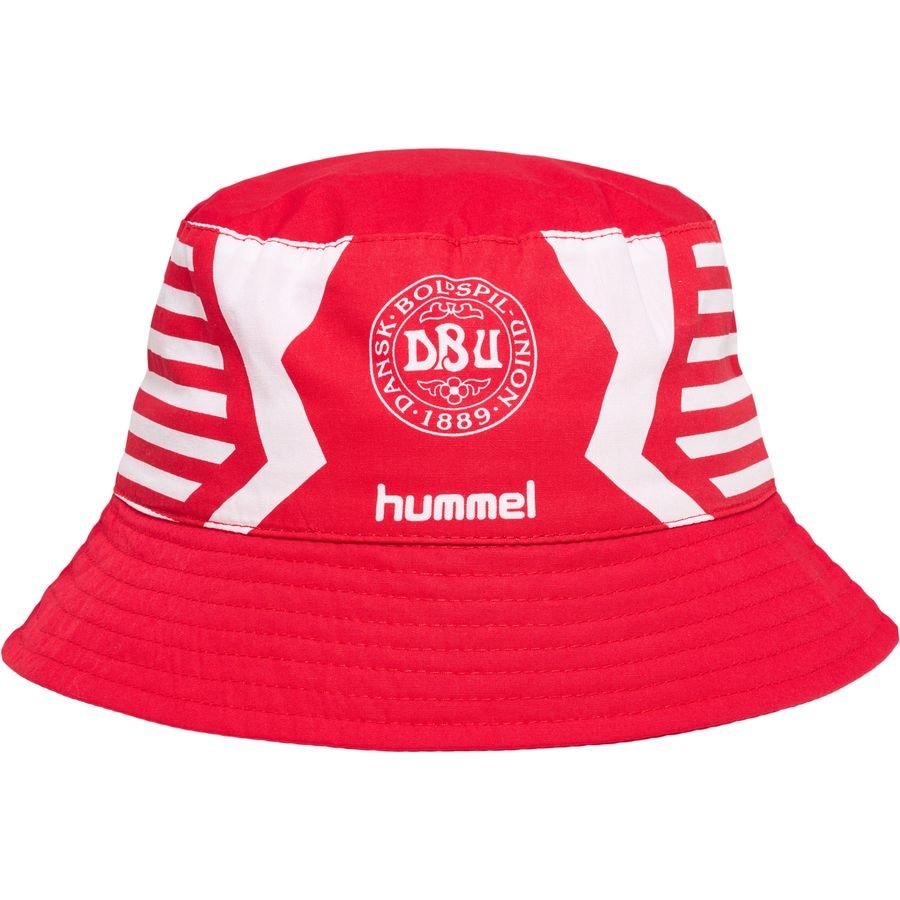 Danmark Bucket Hat '92 Fan - Röd/Vit Barn