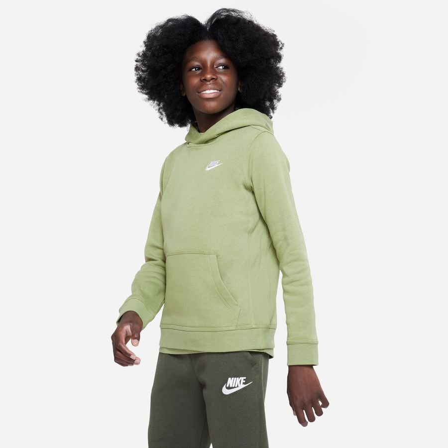 Nike Hættetrøje NSW Club - Grøn/Hvid Børn thumbnail