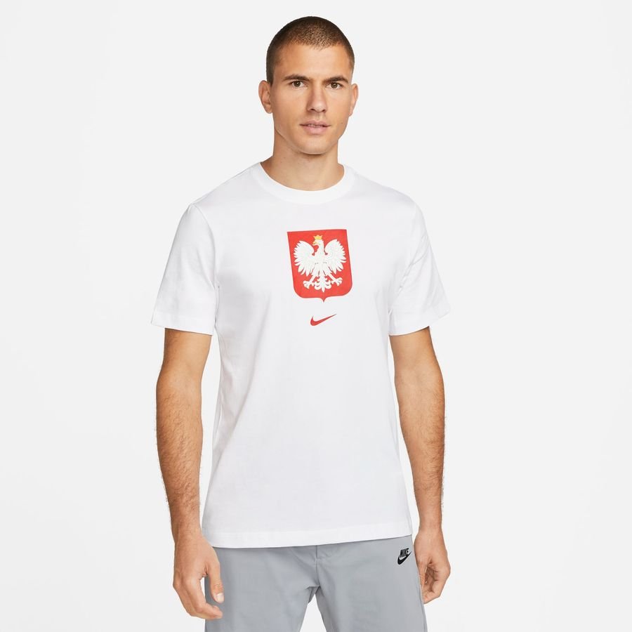 Polen T-Shirt Crest - Vit