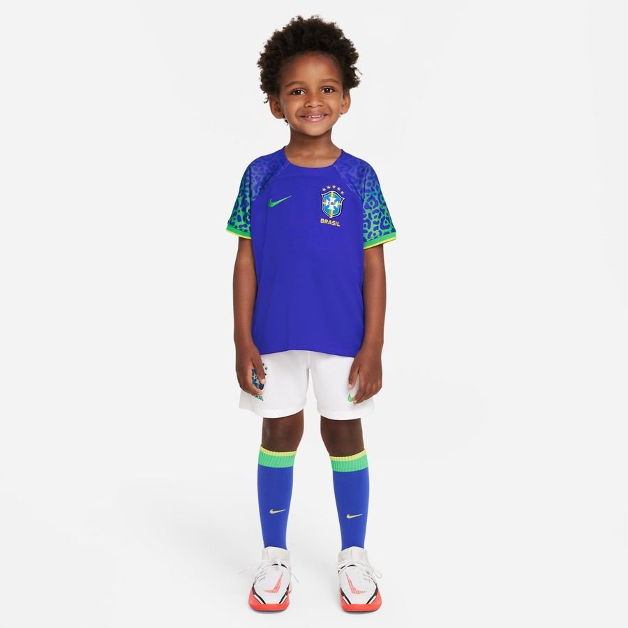 Brasilien Udebanetrøje VM 2022 Mini-Kit Børn