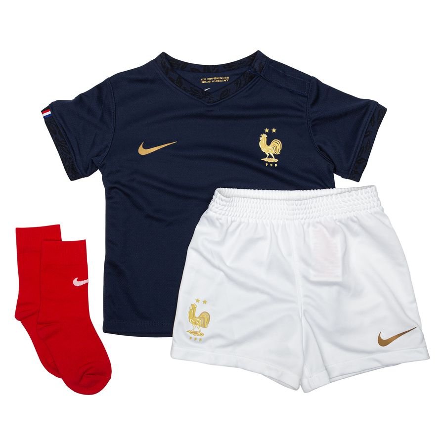Frankrig Hjemmebanetrøje VM 2022 Baby-Kit Børn