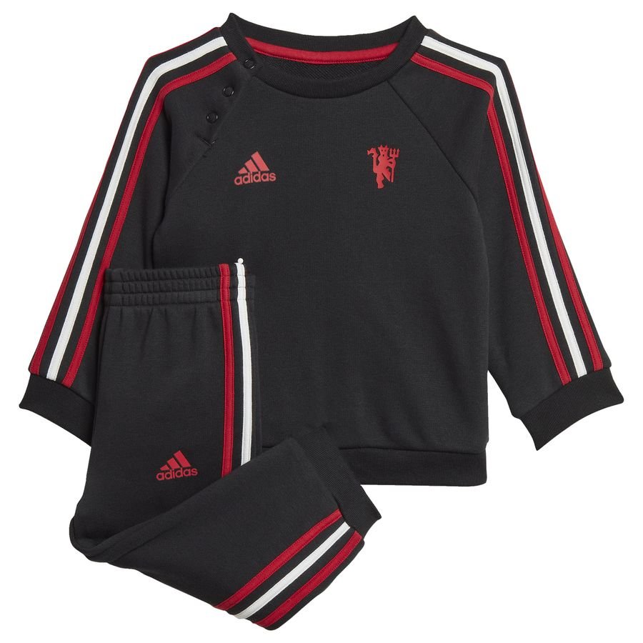Manchester United 3-Stripes Baby Jogger Set Svart